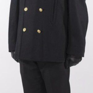 Navy Long Peacoat/Reefer
